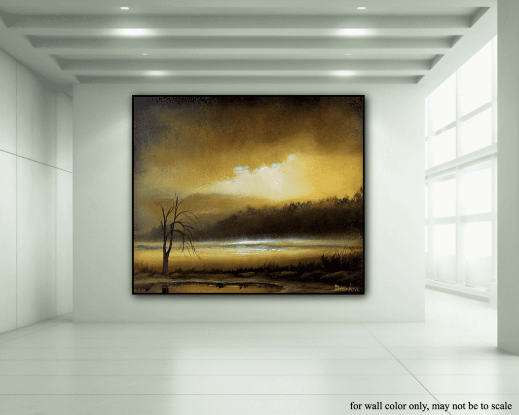 How to Make Your Acrylic Landscape Painting Look Mystical and Magical by Playing with Light and Shadow