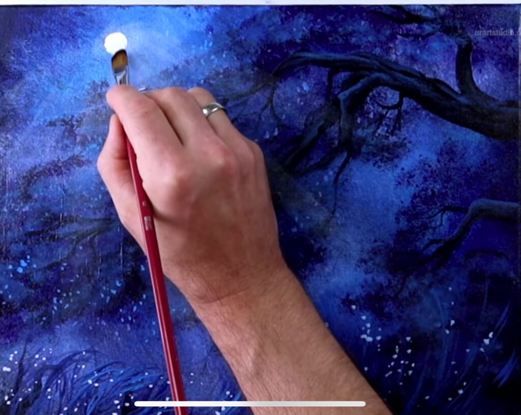 Capturing Serenity: Channeling Tranquility in Acrylic Landscapes through Color and Composition