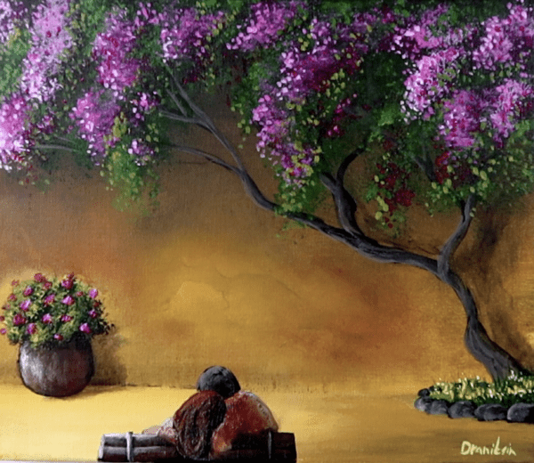 updated painting bougainvillea tree