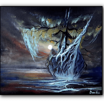 How to paint a Ghost Ship | Acrylic Step by Step Painting Demonstration urartstudio.com 1