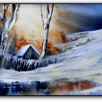 Morning-Sunrise-Winter-Landscape-Acrylic-Step-by-Step-Painting-Techniques-by-urartstudio.com-1