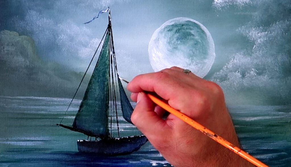 VOYAGE TO THE MOON | STEP BY STEP PAINTING GUIDE