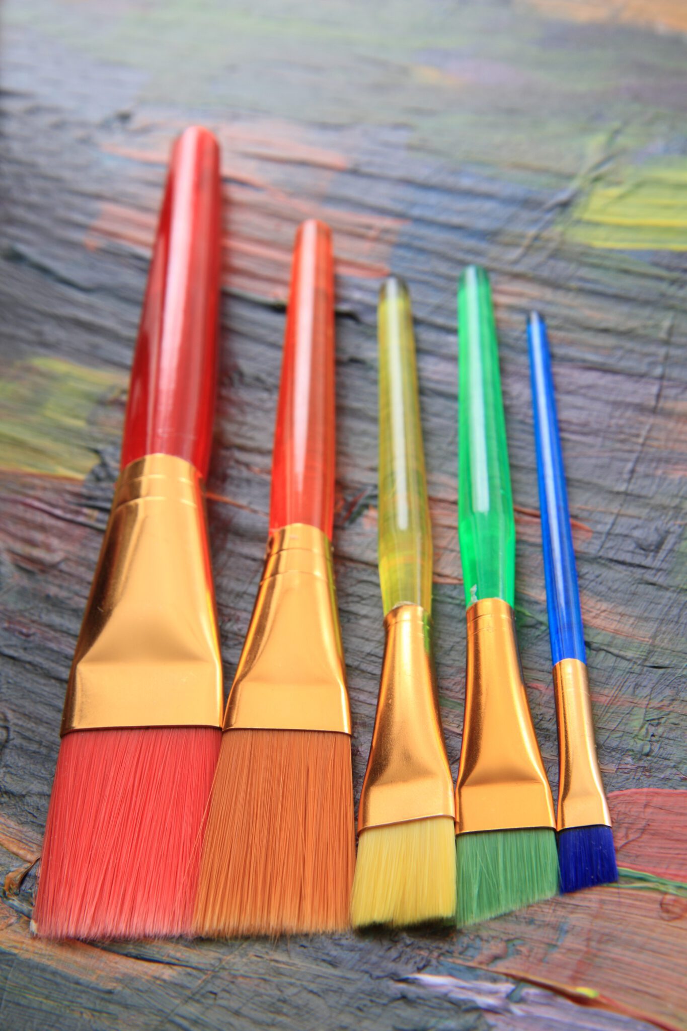 color palette texture with brushes as very nice background