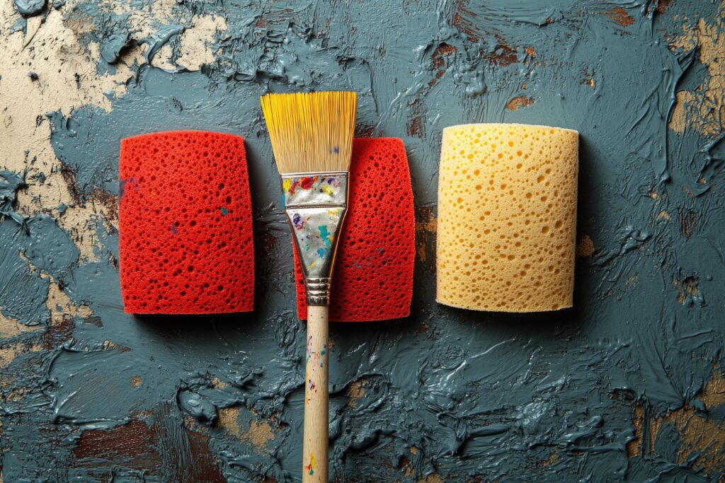 The Power of Texture: Using Sponges and Rags as Paintbrush Alternatives