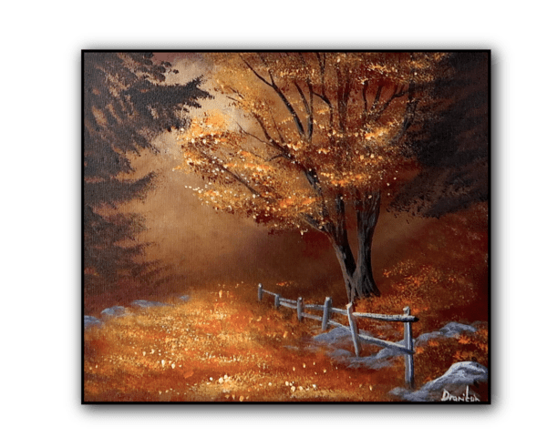 Autumn Glow, Paint a Magical Tree Path in Simple Steps by urartstudio.com Autumn Glow, Paint a Magical Tree Path in Simple Steps 0