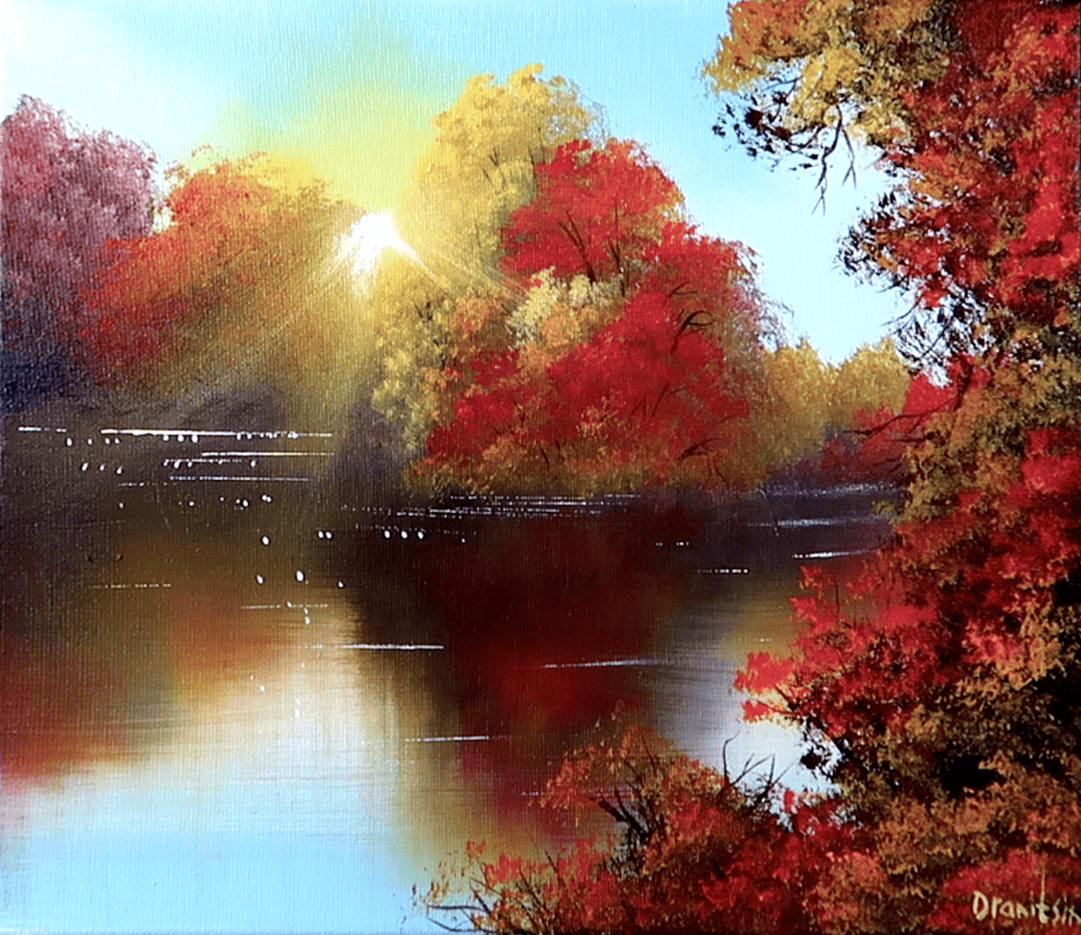 Painted Reflection Creating Reflective Surfaces: Techniques for Painting Water in Acrylic ...