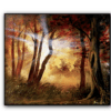 forest filtering light acrylic landscape painting by urartstudio.com 5