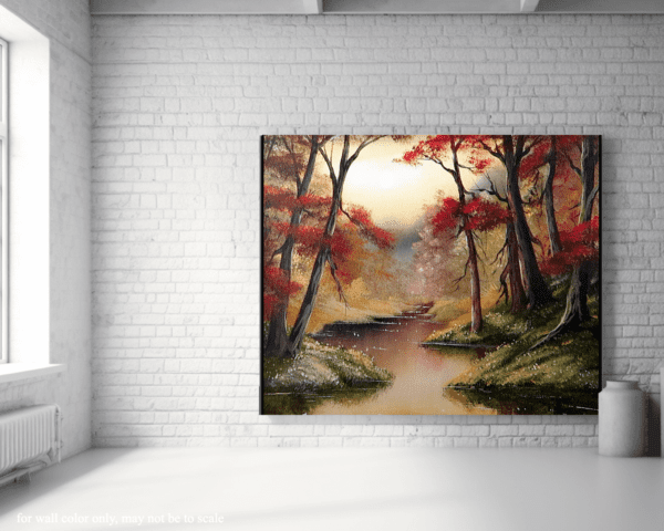 Illuminated by Moonlight: Step-by-Step Landscape Painting of a Vibrant Forest Scene in Acrylics