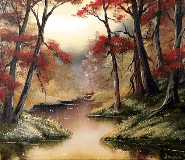 Illuminated by Moonlight: How to Paint a Vibrant Forest Scene in Acrylics