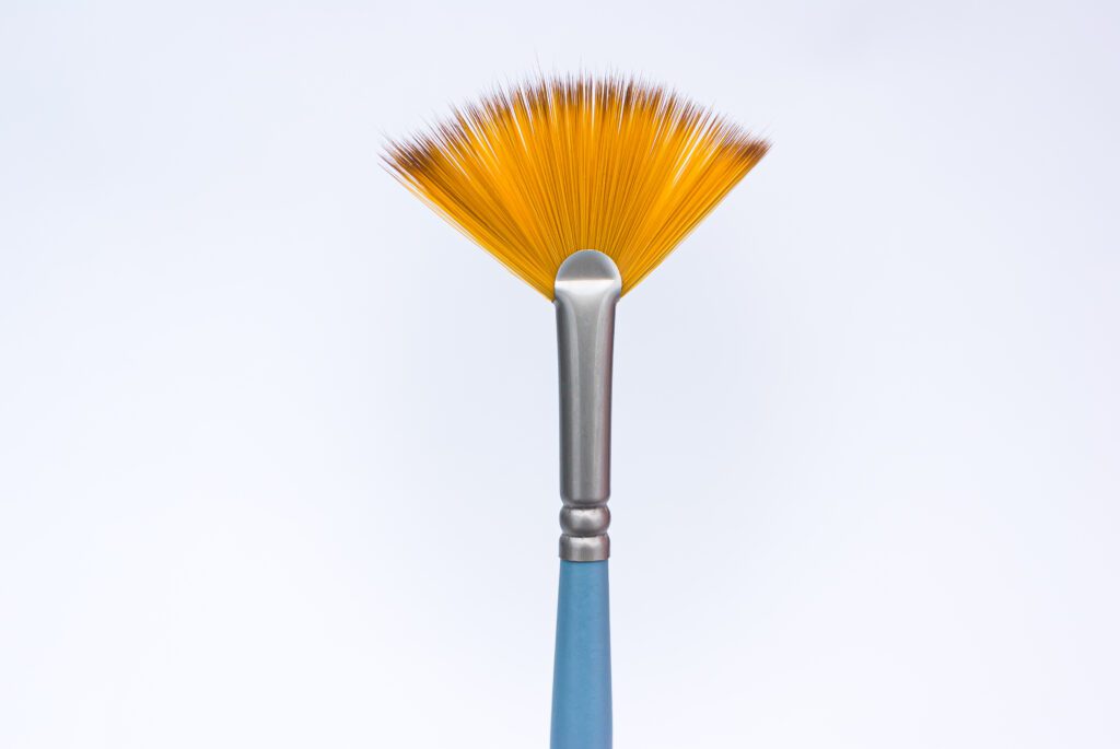 Artistic Effects: Using Fan and Feather Brushes for Unique Landscape Textures