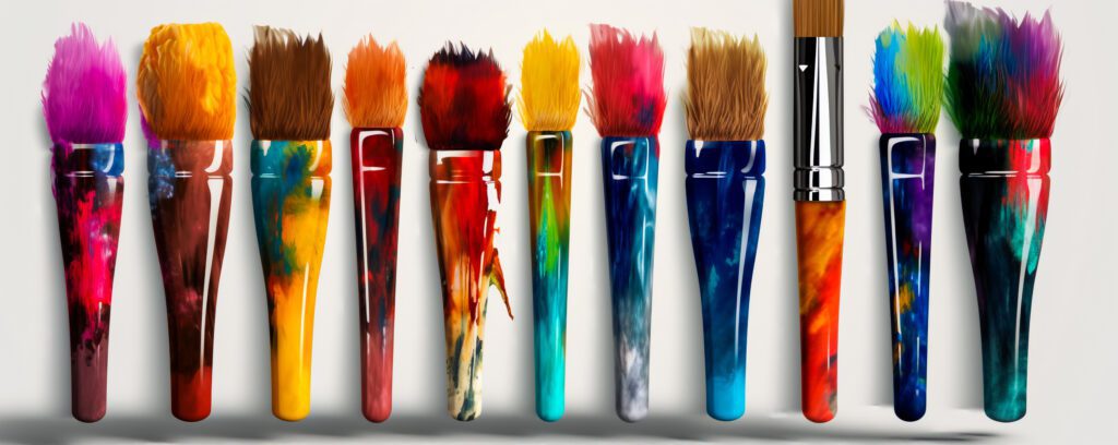 Exploring the Impact of Brush Shape: Fan vs. Stippling Brush Techniques in Acrylic Painting
