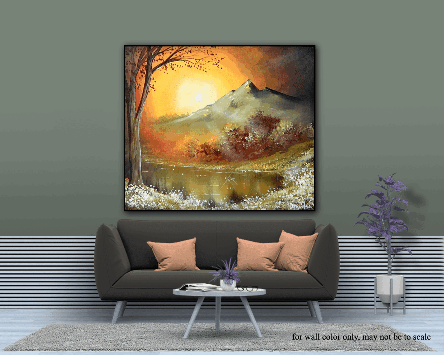 Mountain Lake in Bright Sunlight | Landscape Painting Tutorial | Step ...