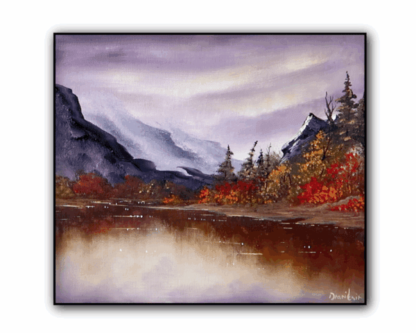 mountain autumn lake
