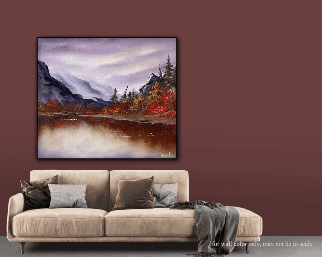 Fall Reflections | Paint a Peaceful Mountain Lake in Acrylic