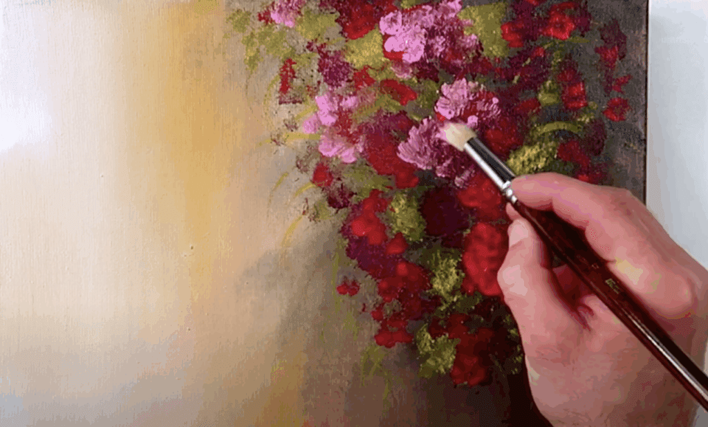 FLOWERS IN VASE | STEP BY STEP PAINTING GUIDE & DETAILED INSTRUCTIONS