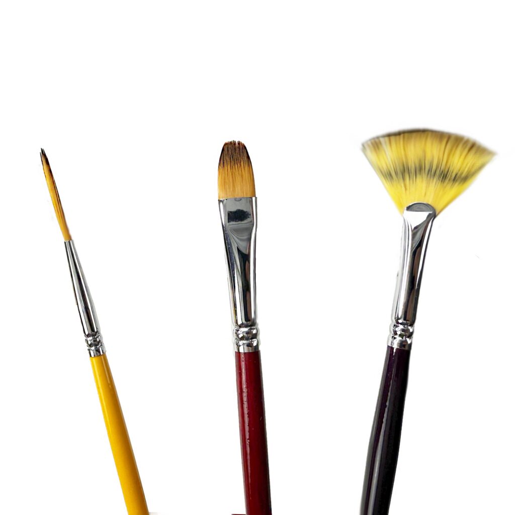 3 VARIETY PAINT BRUSHES