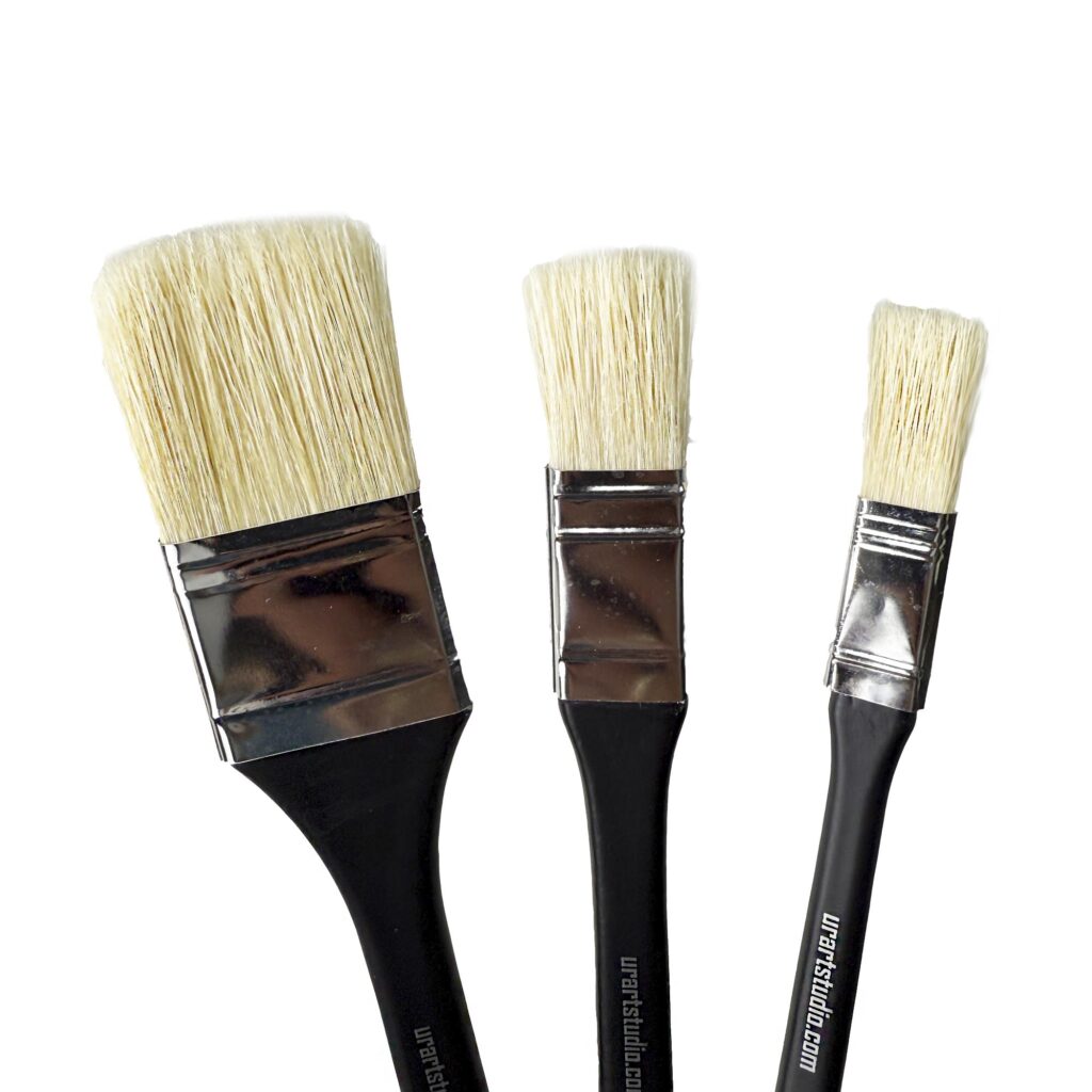 Elevate Your Art with the 3 Big Square Brushes Set from UrartStudio