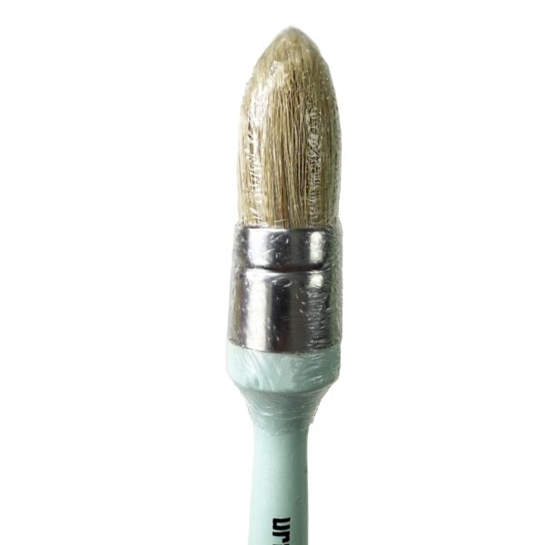 GREEN POINTED OVAL BRUSH