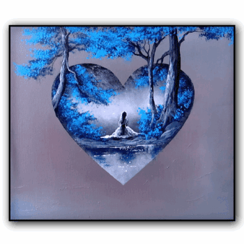 Heart Landscape Painting