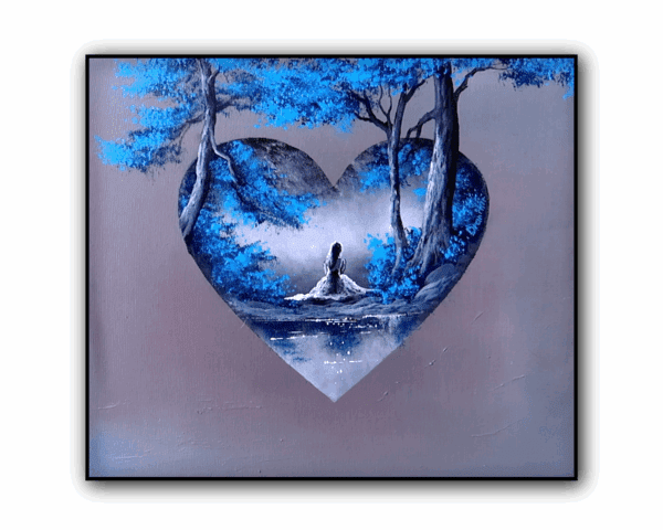 Heart Landscape Painting