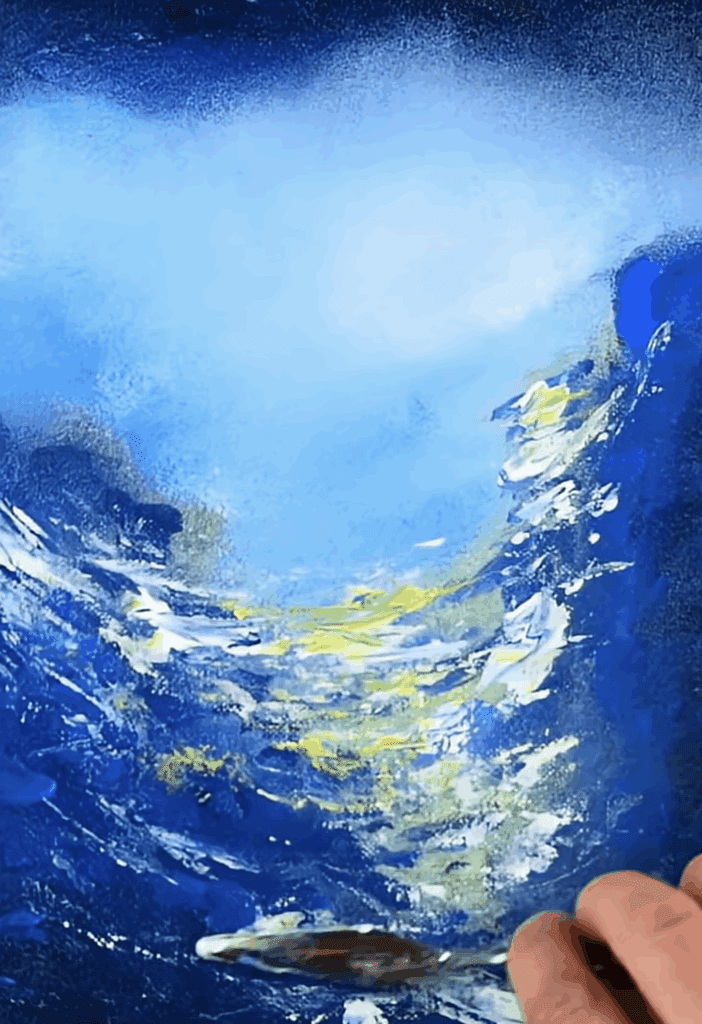 How to paint Mermaid Underwater #acrylicpainting #paintingtechniques #art