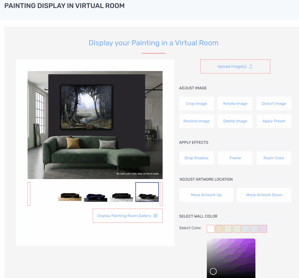  Discover Our Updated ‘Display Your Paintings in Virtual Room’ Feature!