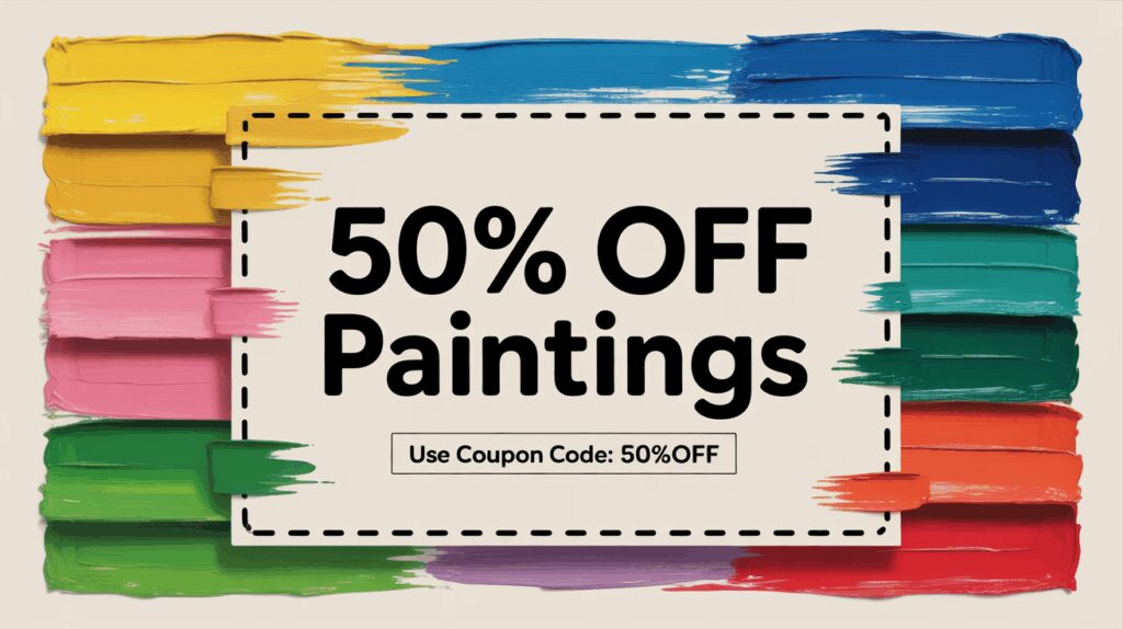 50% OFF ALL ORIGINAL ACRYLIC PAINTINGS