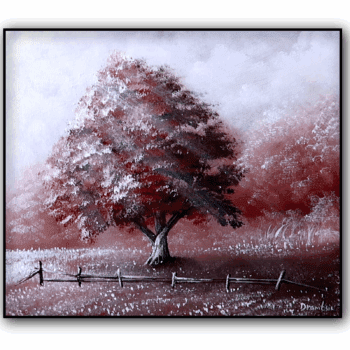 How to Paint an Oak Tree with Only 4 Colors | Landscape Art | Acrylics | Easy for Beginners 1