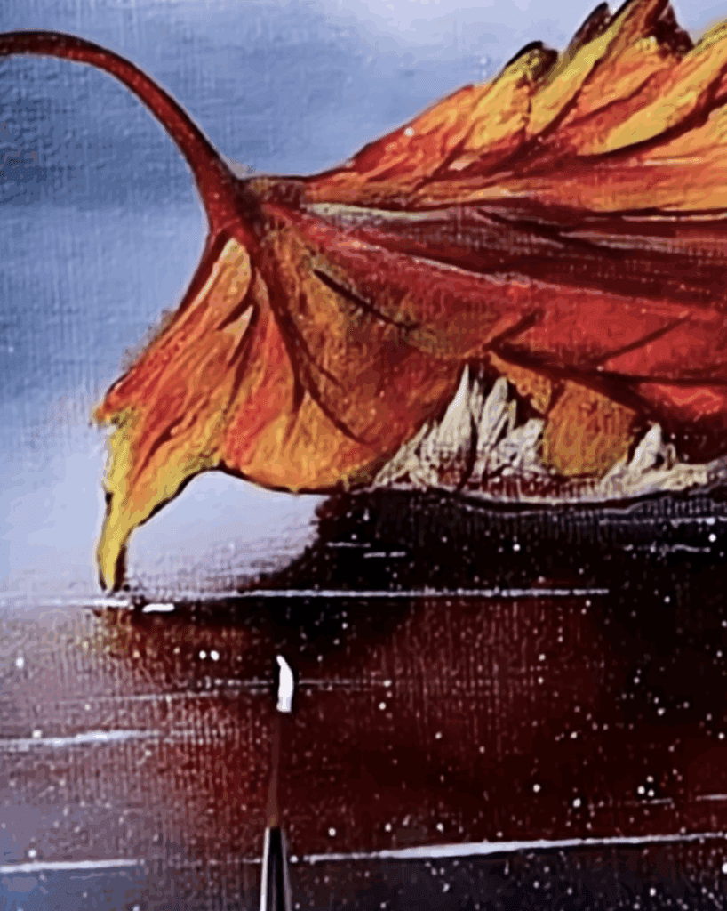 Step by Step Autumn Leaf Painting #autumnleaf #acrylicpainting #paintingtechniques #art