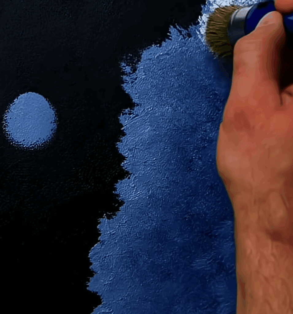 Step by Step Tree Painting on Black Canvas #blackcanvas #paintingtechniques #treeart