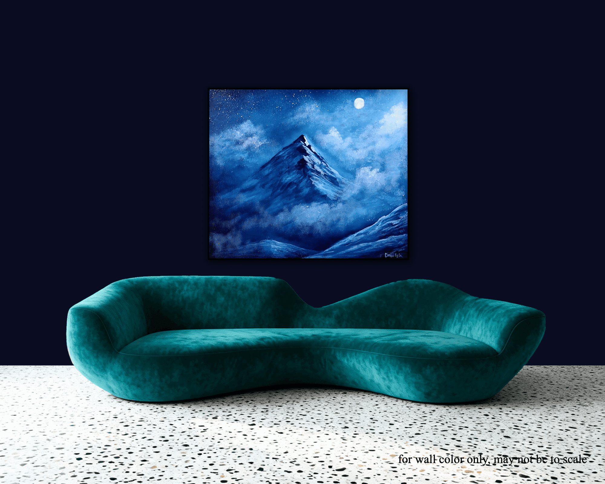 Silent Moonlit Summit - UrArtStudio