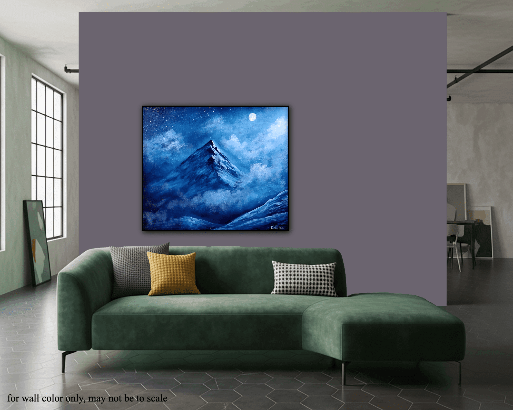 Silent Moonlit Summit - UrArtStudio