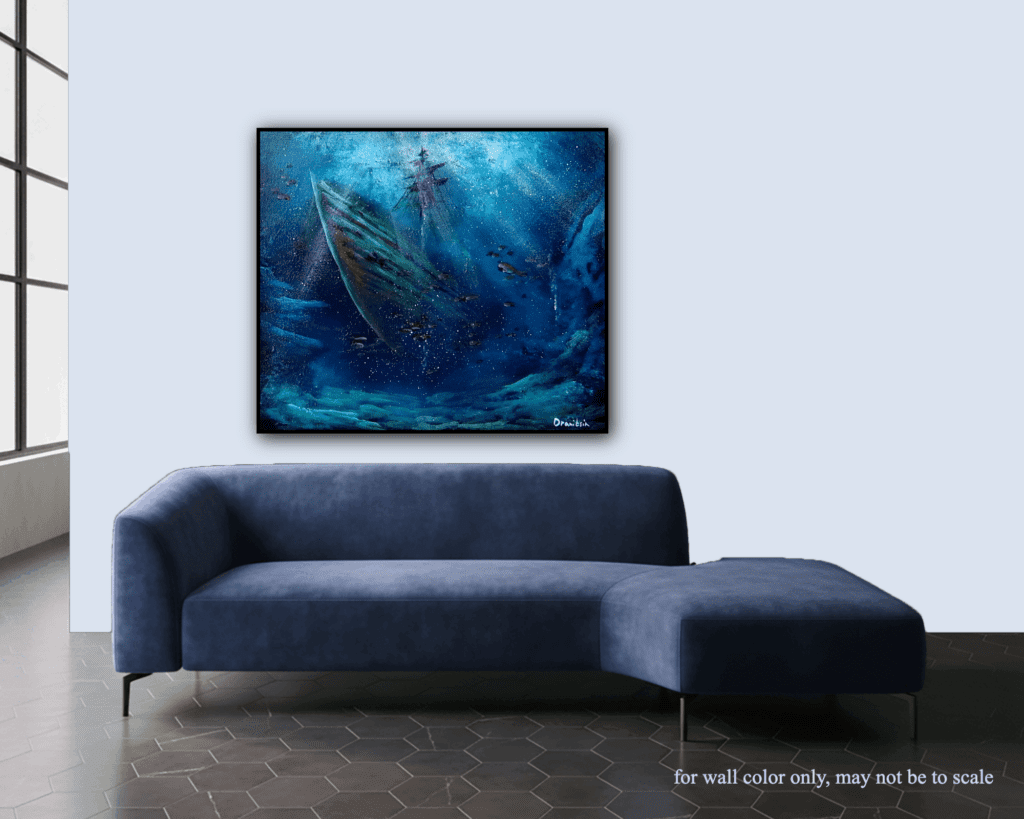 How to Paint an Underwater Shipwreck | Step-by-Step Acrylic Tutorial for Beginners
