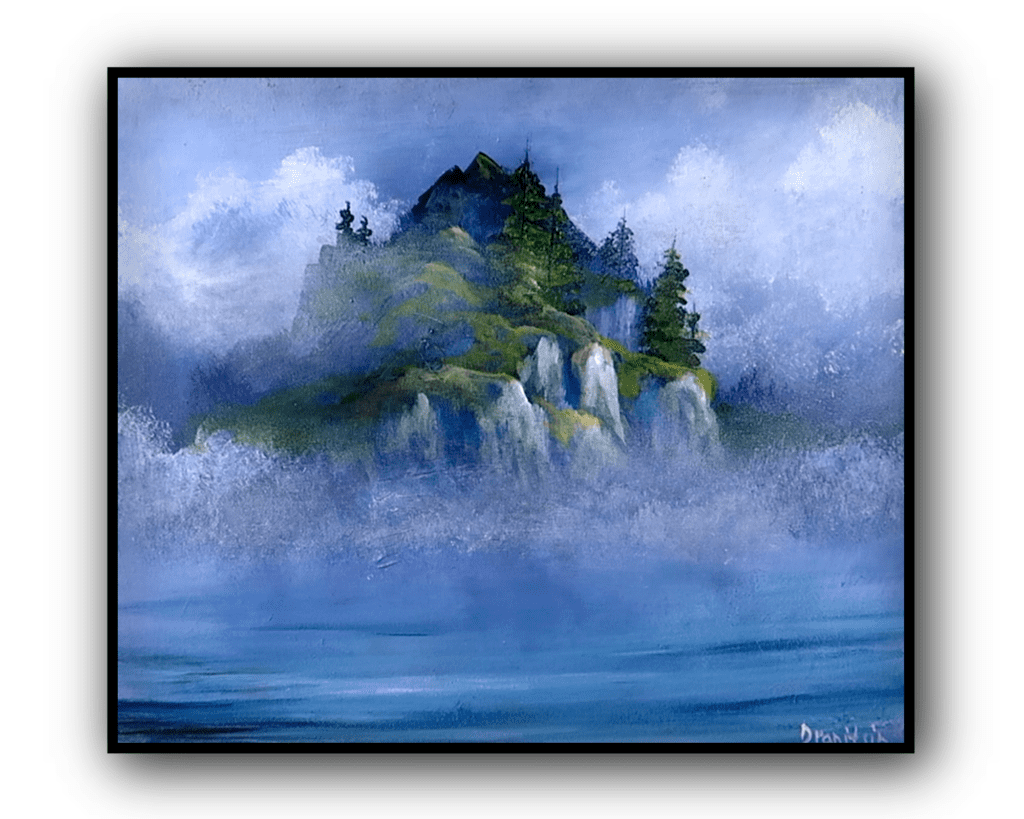 landscapepainting, acrylicpainting, paintingdemo, ovalbrushart, arttutorial, rockyisland, stepbysteppainting, easyacrylicpainting