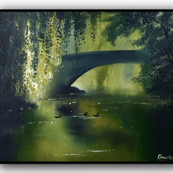 Capturing Reflections on Quiet Lake | Step by Step Acrylic Landscape #artforbeginners