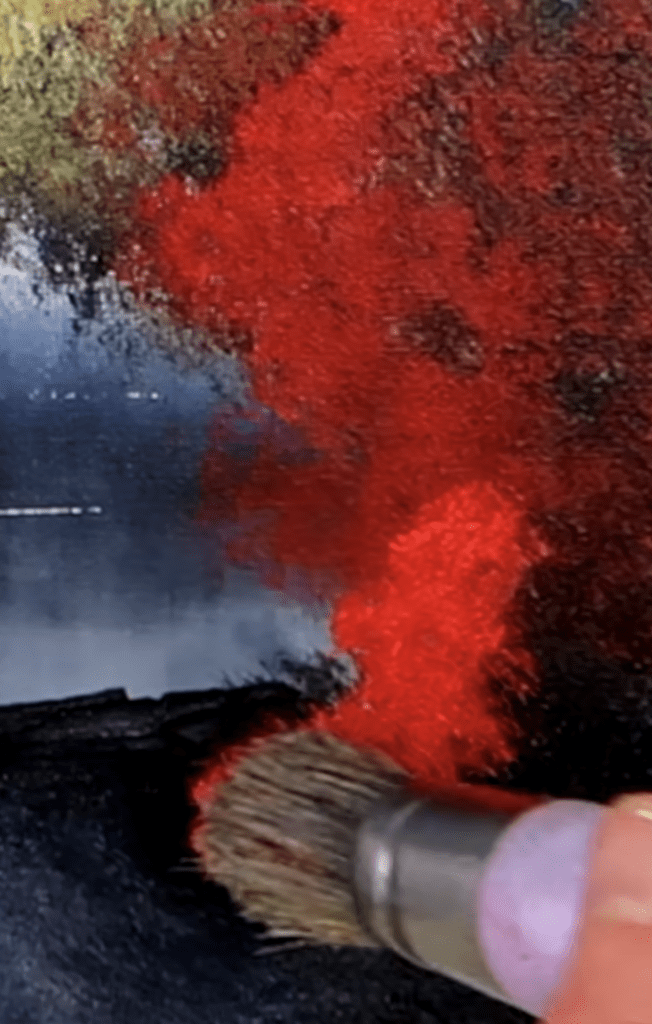 Big Rocky Waterfall Quick Acrylic Painting Tutorial #artforbeginners #paintingtechniques