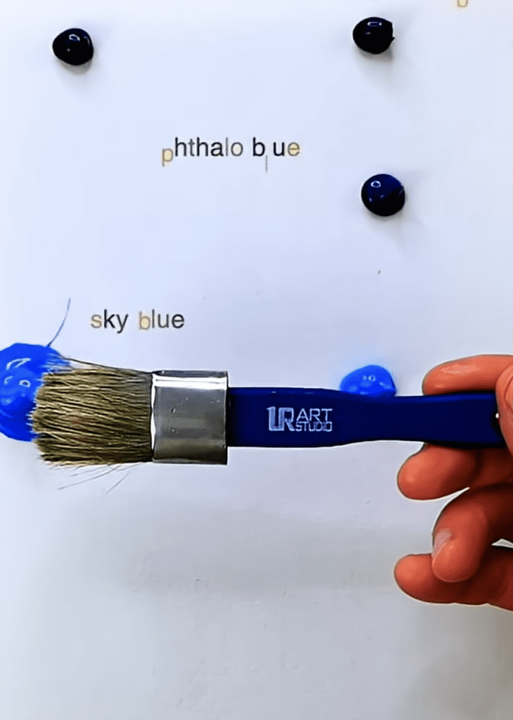 How to paint Frozen Landscape Snow Tree Starry Sky Acrylic Landscape Painting Oval Brush Art