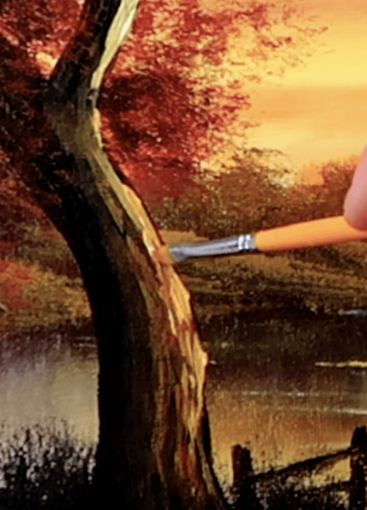 How to paint Gateway to Paradise Acrylic Landscape Painting Oval Brush Art #paintingtechniques