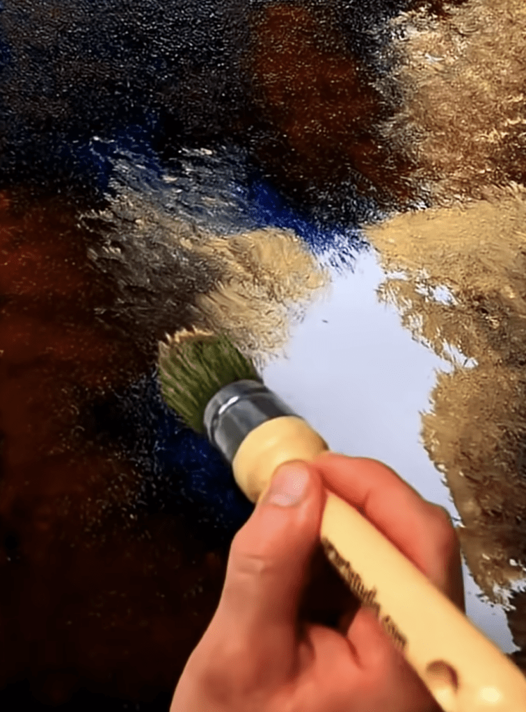 Gentle Stream Quick Landscape Art Tutorial Oval Brush Art #acrylicart