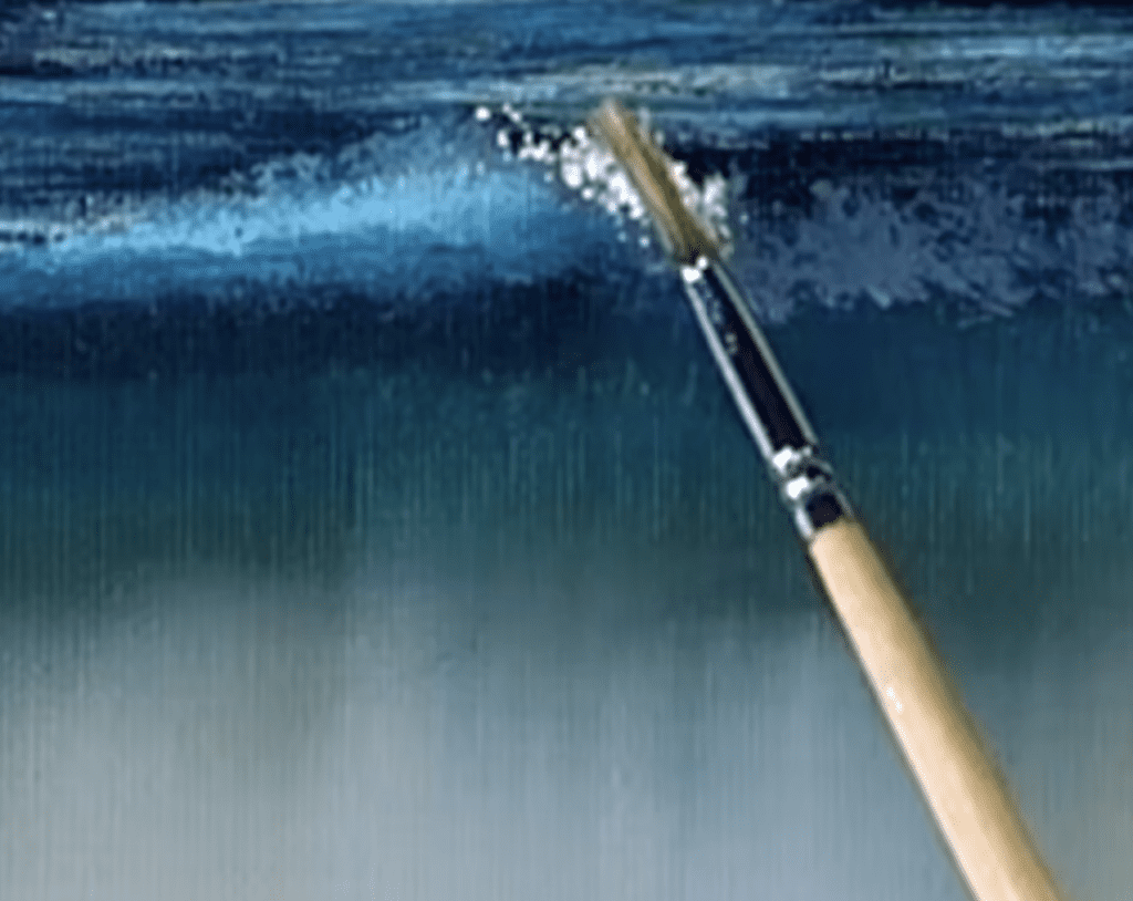Ocean Wave Quick Acrylic Painting Tutorial Easy for Beginners #artforbeginners #painting