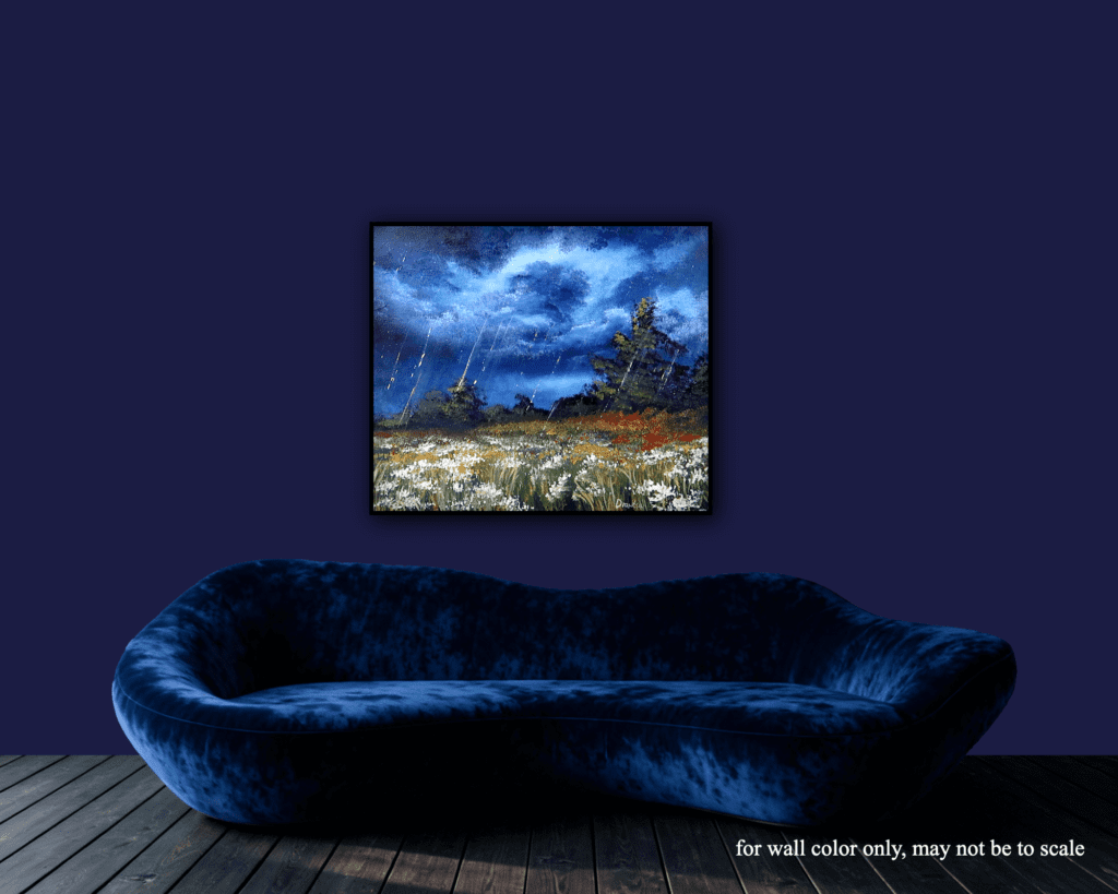 Spring Rain Cloud | Landscape Art | Oval Brush Technique | Acrylics | Easy for Beginners