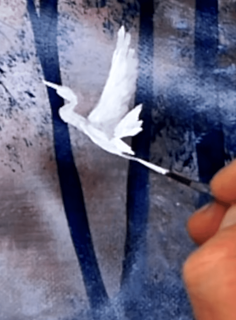 Flying into the Sunlight | Quick Acrylic Landscape Painting | Oval Brush Art