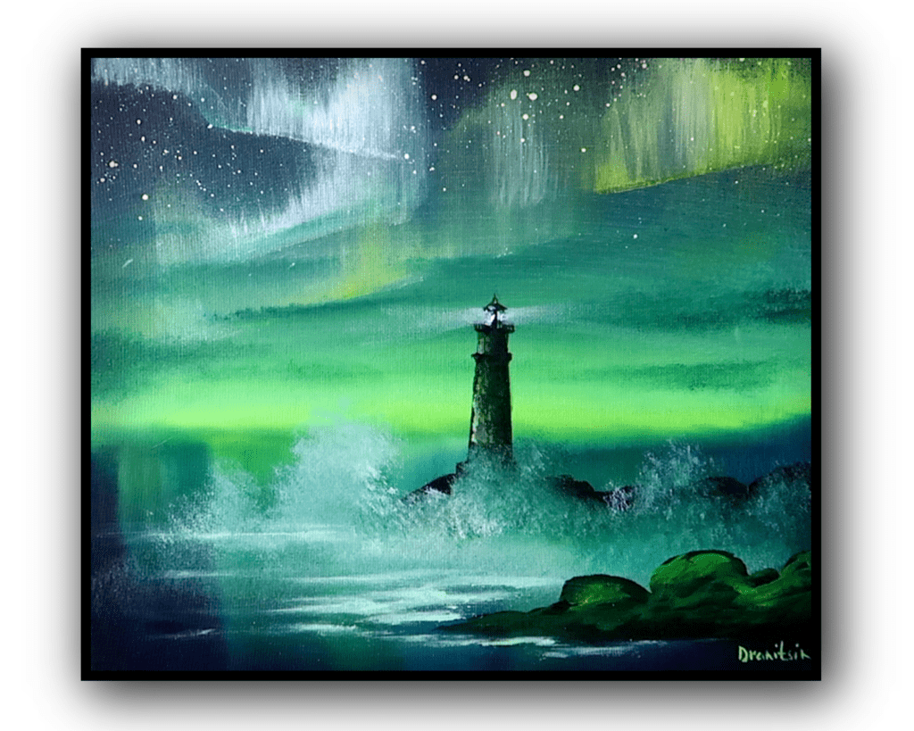 light house northern lights