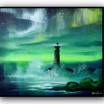 light house northern lights