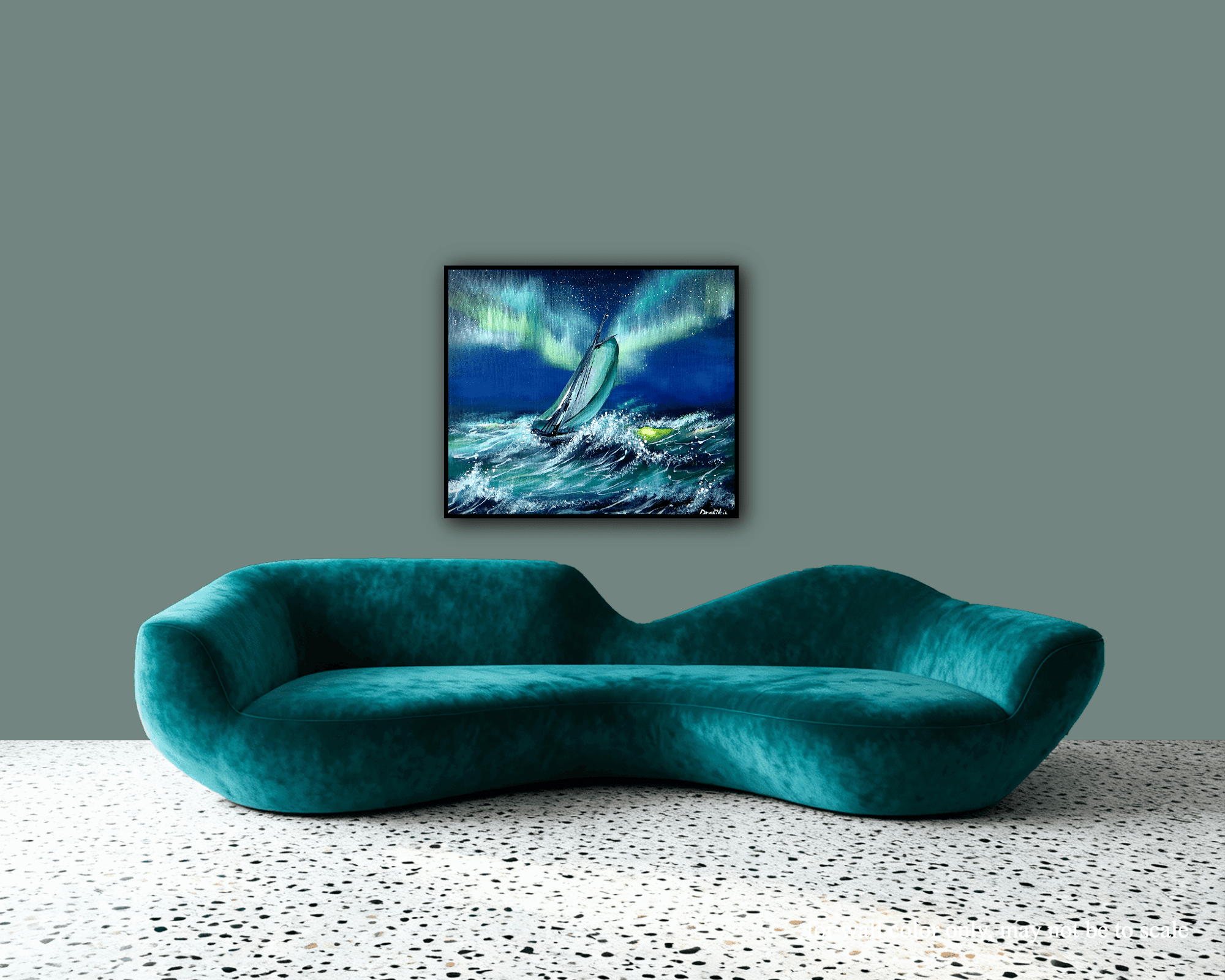 Sailboat in Northern Light - Image 5