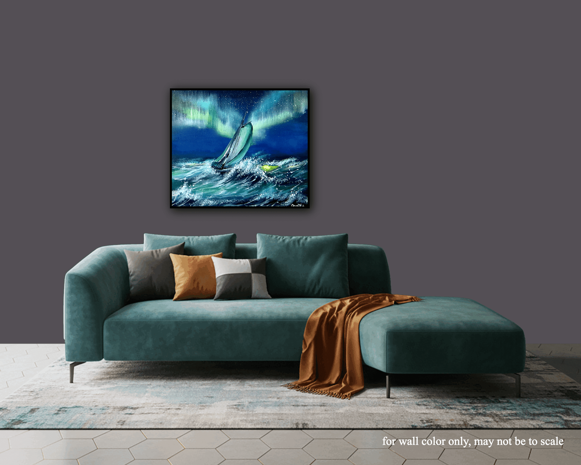 Sailboat in Northern Light - Image 4