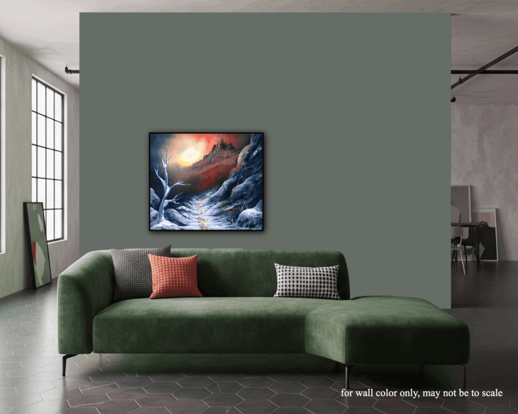 Painting an Icy Mountain Path Under a Dramatic Sky | Acrylic Painting Tutorial | Oval Brush Art