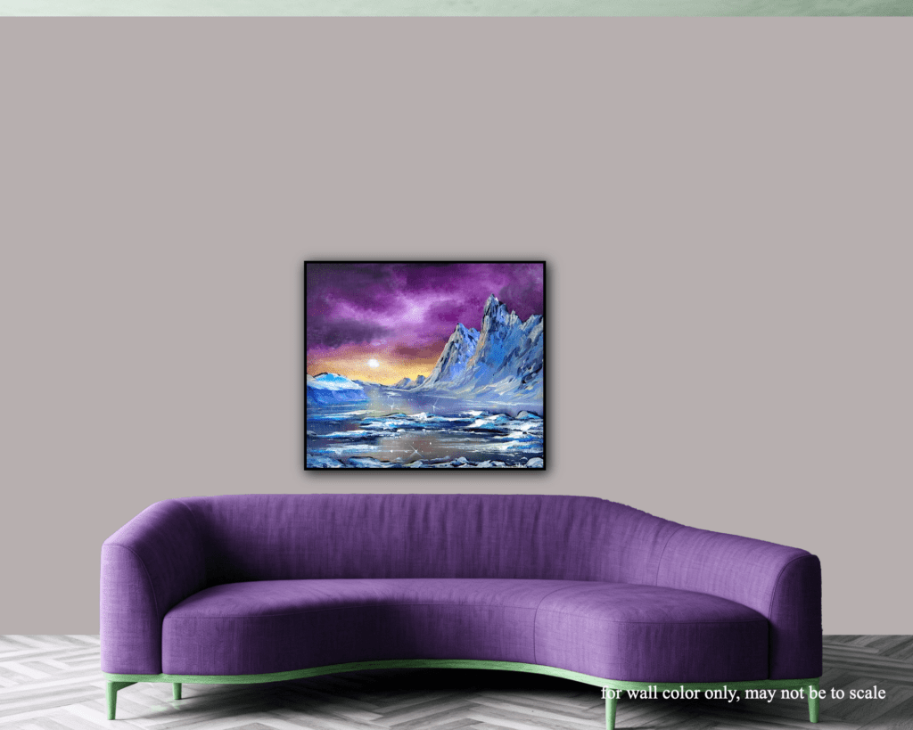 Iceberg Beneath a Magnificent Sky ❄️ Acrylic Painting Tutorial | Oval Brush Art