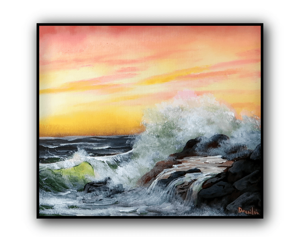 ocean wave rocks