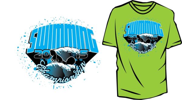 SWIMMING VECTOR DESIGN DOWNLOAD FOR TSHIRT APPAREL 2015